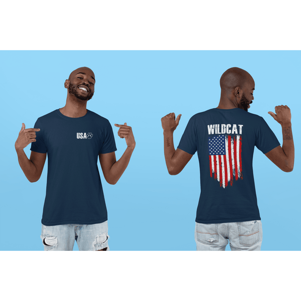Wildcats USA Flag Tee and Hoodie