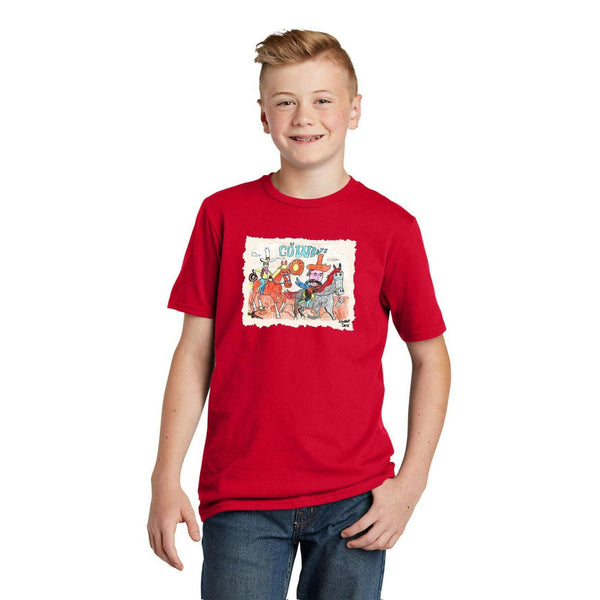 Cowboys Riding Youth T-Shirt