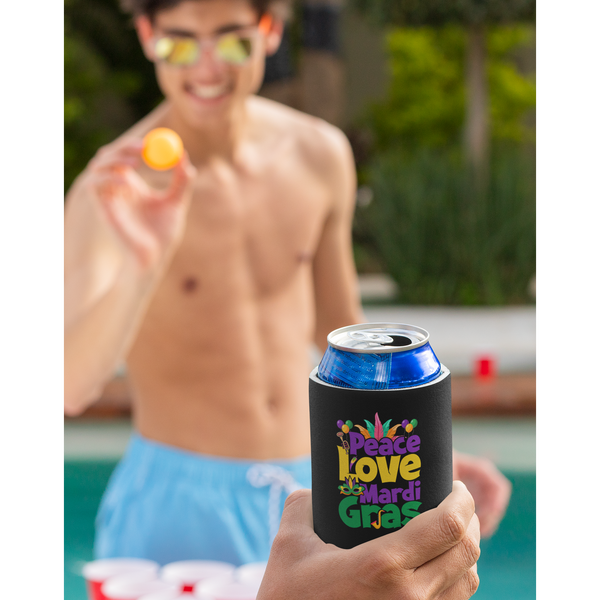 Mardi Gras Koozie