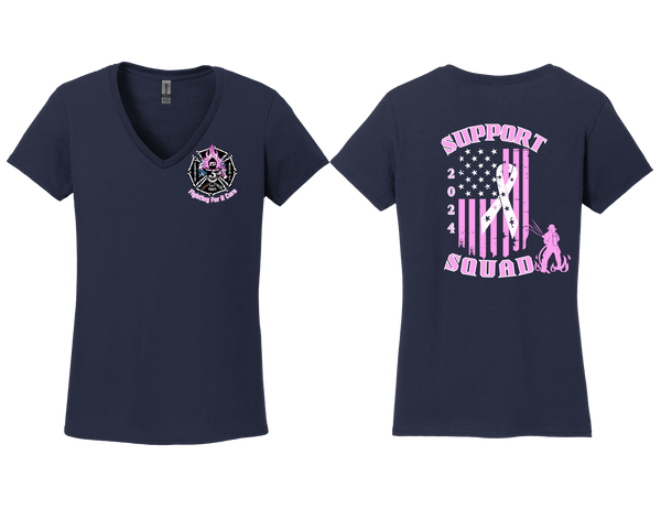 Fernandina Beach FD Support Squad 2024 Ladies V Neck