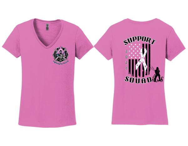 Fernandina Beach FD Support Squad 2024 Ladies V Neck