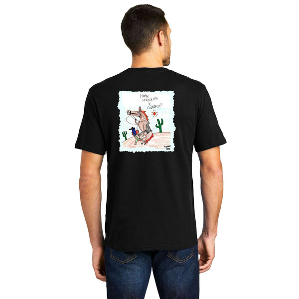 Horse Spanking a Cowboy T-Shirt