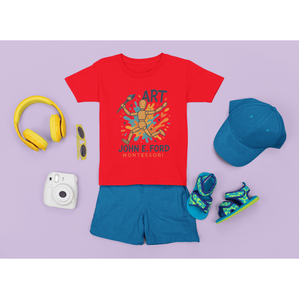t-shirt-mockup-of-a-boy-s-outfit-laid-flat-on-a-customizable-surface-m1261_2