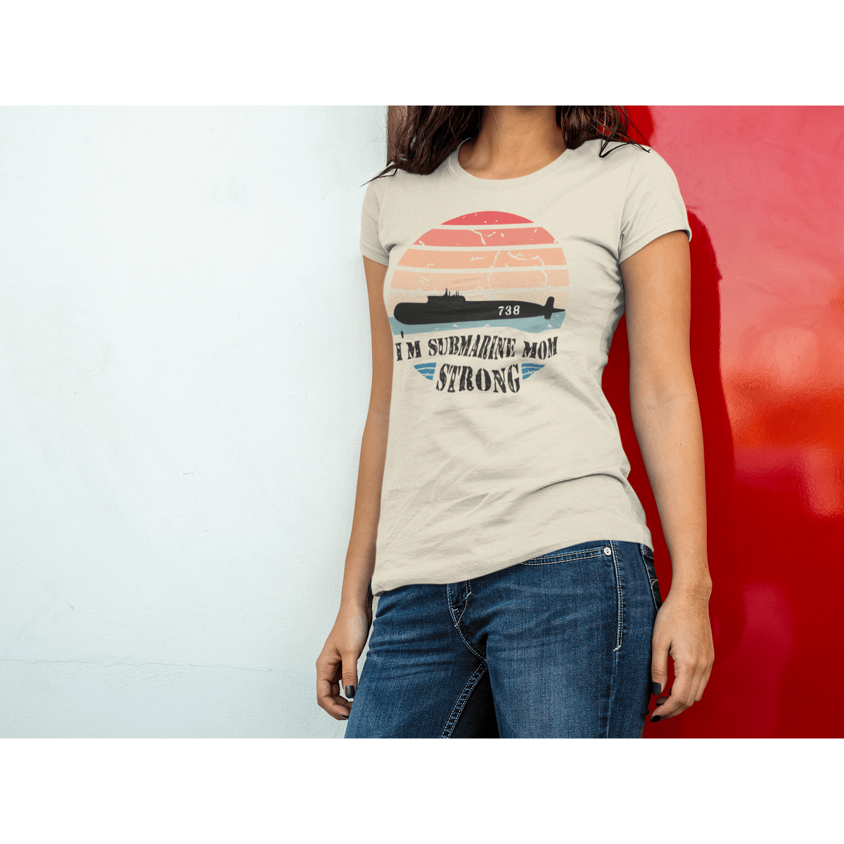 USS Maryland Submarine Mom Fitted Tee – CM Design and Gifts