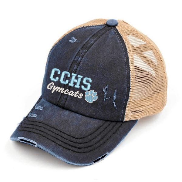 CCHS Gymcats Criss Cross Pony Tail Hat