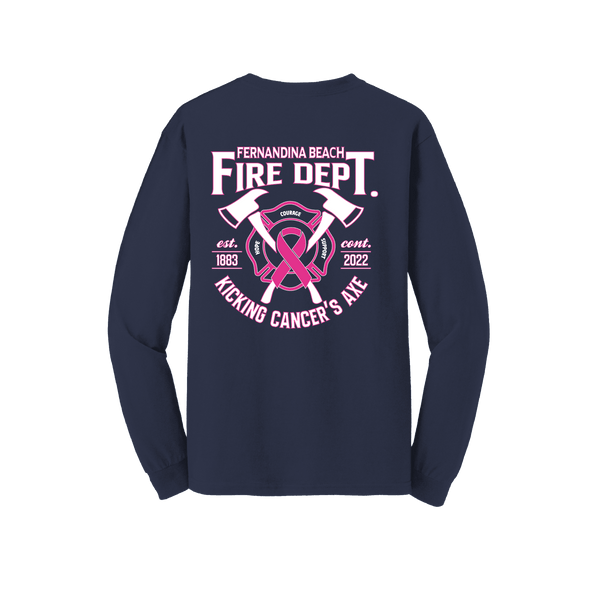 Fernandina Beach FD Kick Cancer's Axe Long Sleeve T Shirt