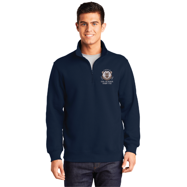 Alaska Blue FRG Embroidered 1/4 Zip Up Sweatshirt