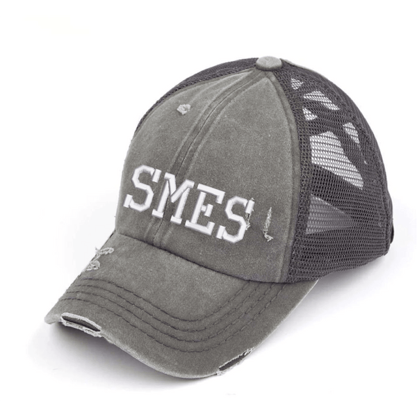 SMES Sharks Criss Cross Pony Tail Hat