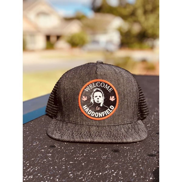 Halloween (Michael Myers) Inspired Flat Bill SnapBack Trucker Hat