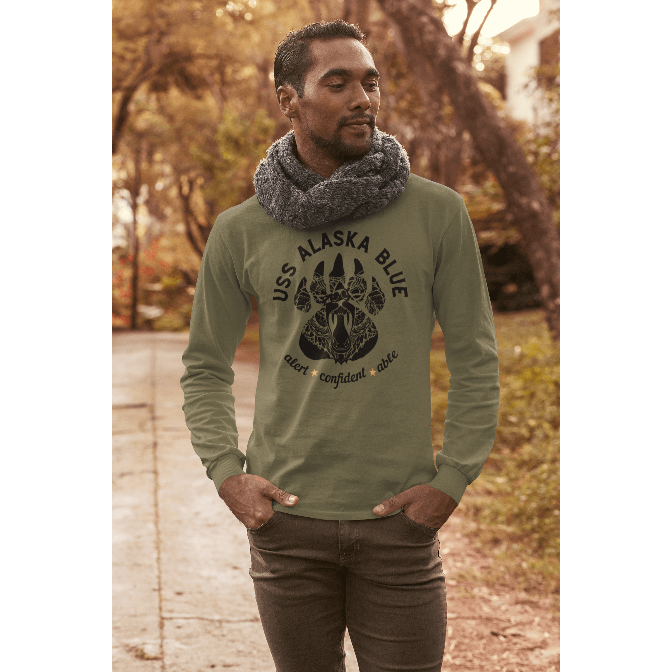 Alaska Blue FRG Basic Long Sleeve Tee