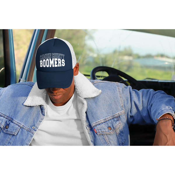 Boomers Flat Bill Snapback Trucker Cap